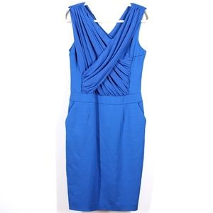 Reiss Gathered Sleeveless Cocktail Dress Size 6